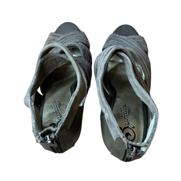 Anthropologie Seychelles Suede Strappy Open Toe Sandals - Picture 6 of 12